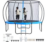 VEVOR Trampolino Elastico per Bambini da 3 m per Esterni e Interni, Portata Massima 150 kg, con Rete di Sicurezza a 360°, Copertura in Schiuma, Trampolino per Parco Divertimenti in Cortile Giardino