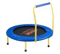 VEVOR Trampolino Pieghevole Rotondo Diametro 92cm per Bambini Trampolino Salvaspazio Pieghevole con Maniglia di Protezione Uso Interno Esterno da Giardino Cortile Casa per Bambini, Trampolino Bambini