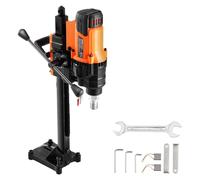 VEVOR Trapano a Carotaggio Diamantato, Diametro di Perforazione da 20 a 200 mm Macchina Carotatrice per Calcestruzzo Robusto 3000 W con Supporto, Senza Guarnizione Idraulica, per Calcestruzzo, Mattoni