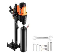VEVOR Trapano a Carotaggio Diamantato, Diametro di Perforazione da 20 a 250 mm Macchina Carotatrice per Calcestruzzo Robusto 3200 W con Supporto, Punta per Carotaggio, per Calcestruzzo, Mattoni, Marmo