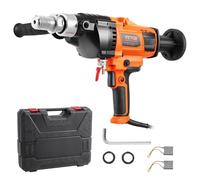 VEVOR Trapano a Carotaggio Diamantato Portatile, con Diametro di Perforazione 20 a 160 mm Macchina Carotatrice per Calcestruzzo Robusto 2000 W con Custodia per Trasporto, per Perforare Calcestruzzo