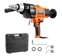 VEVOR Trapano a Carotaggio Diamantato Portatile, con Diametro di Perforazione 20 a 180 mm Macchina Carotatrice per Calcestruzzo Robusto 2600 W con Custodia per Trasporto, per Perforare Calcestruzzo