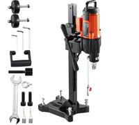 VEVOR Trapano a Colonna Elettrico Perforazione del Calcestruzzo Potenza Nominale 2500 W Diametro Max. 26 cm, Macchina Carotatrice Elettrica 750 giri/min Umido, Trapano per Carotaggio Diamantato 26 cm