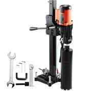 VEVOR Trapano a Colonna Elettrico Perforazione del Calcestruzzo Potenza Nominale 3200W Diametro Max. 20cm, Macchina Carotatrice Elettrica 750 giri/min Umido & Secco, Trapano per Carotaggio Diamantato