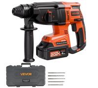 VEVOR Trapano a Percussione Senza Spazzole 28 mm 20 V 1200 Giri/min 4 Funzioni