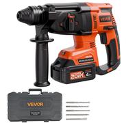 VEVOR Trapano a Percussione Senza Spazzole da 20 V 1200 Giri/min 4 Funzioni