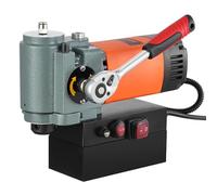 VEVOR Trapano magnetico 1300 W, trapano magnetico portatile piatto con dispositivo di raffreddamento e protezione da sovraccarico, pressa magnetica per installazione di apparecchiature, industria,