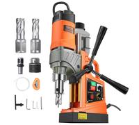 VEVOR Trapano Magnetico da 1450 W Trapano a Colonna Elettrico Portatile, Diametro di Foratura 40 mm 12500 N 800 giri/min con Velocità Variabile, Macchina per Perforazione per Qualsiasi Superficie