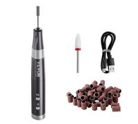 VEVOR Trapano Unghie Elettrico Senza Fili 188 x 23 x 23 mm Lima per Unghie Ricaricabile a Velocità Variabile Lucidatrice Portatile per Manicure, 50 Bande Abrasive per Superficie delle Unghie Liscia