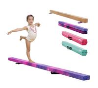 VEVOR Trave di Equilibrio per Ginnastica per Bambini, Pieghevole, 2380 mm, capacità di Carico 136 kg, con Tappetino Antiscivolo, Trave di Equilibrio con Borsa per Il Trasporto in Palestra, Galassia