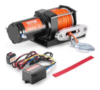 VEVOR Treuil électrique 1588 kg, 12 V CC treuil pour VTT/UTV avec câble synthéti