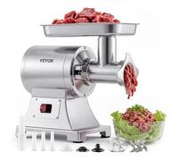 VEVOR Tritacarne Elettrico 750W 4,2Kg/min Tritacarne Professionale | Per cucine, ristoranti e macellerie, con 3 tubi di riempimento di salsicce, 2 dischi forati, set kibbe, tapacciarne, test ETL