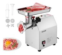 VEVOR Tritacarne Elettrico Capacità 2,49kg/min, Tritacarne da Tavolo da 850 W con Lama Piastra di Macinazione, Macchina per Salsicce Commerciale in Acciaio Inox per Cucina Ristorante Hotel