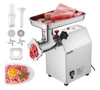 VEVOR Tritacarne Elettrico Commerciale Tritacarne 1100 W Acciaio Inox 4,17kg/min