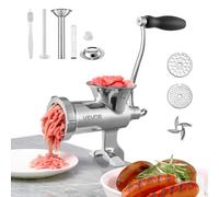 VEVOR Tritacarne Manuale Fissaggio a Pinza da Tavolo Manovella in Acciaio Inox