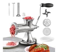 VEVOR Tritacarne Manuale in Acciaio Inox 304 Fissaggio a Ventosa Pinza da Tavolo