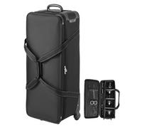 VEVOR Trolley per Attrezzatura da Studio 100 x 38 x 32 cm Borsa per Fotocamera con Rotelle, Borsa per Trasporto con Ruote Cinghie Scomparto Imbottito Maniglia, Supporti per Luci, Treppiedi, Telescopi