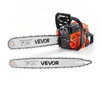 VEVOR Troncatrice a Benzina da 508 e 558,8 mm 62 cc 2,7 kW Motore a 2 Tempi, per Taglio Legno e Potatura di Alberi, Starter Sincronizzato con Acceleratore, Impugnatura Antiscivolo e Serbatoio Doppio