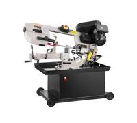 VEVOR Troncatrice a Nastro Orizzontale per Metallo 17,78 x 20,95 cm Troncatrice a Nastro per Taglio Verticale in Metallo con Motore 1,1 kW Regolazione dell'Angolo 0 a 45° per Plastica