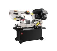 VEVOR Troncatrice a Nastro Orizzontale per Metallo 17,78 x 30,48 cm Troncatrice a Nastro per Taglio Verticale in Metallo con Motore 1,1 kW Regolazione dell'Angolo 0 a 45° per Metallo e Plastica