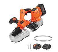VEVOR Troncatrice a Nastro Portatile da 20 V 360 W con Taglio Profondo 65 mm