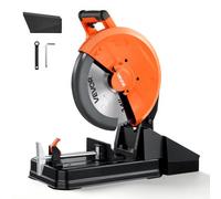 VEVOR Troncatrice a Secco con Lama da 355 mm con Motore Brushless da 3500 W, per Metalli, Angolo Regolabile da -45° a 45°, Velocità da 750 a 1200 giri/min, Taglio a Freddo, con Contenitore per Rifiuti