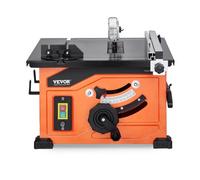 VEVOR Troncatrice Circolare da Tavolo 210 mm, Troncatrice da Tavolo Compatta Portatile 1200 W Capacità di Taglio Massima 225 mm 4800 Giri/min con Lama da 24 Denti, per Falegnameria Fattoria Faidate