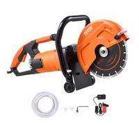 VEVOR Troncatrice Circolare Elettrica per Cemento, Velocità vuoto 4800 giri/min, Profondità Taglio 89 mm Troncatrice a Disco Bagnato/Asciutto Include Linea dell'Acqua, Pompa Lama, per Pietra, Mattoni