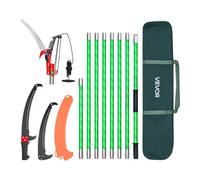 VEVOR Troncatrice per Alberi con Manico Telescopico, Potatore per Alberi con Asta Estensibile da 118 a 809,3 cm con Forbici, Lama Affilata in Acciaio da 65 Mn per Potatura di Rami Alti