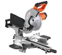 VEVOR Troncatrice Scorrevole per Taglio Obliquo e a Mitra, Lama Elettrica da 254 mm 1800 W, Angoli e Profondità Regolabili, Base in Alluminio, Portatile, per il Taglio di Legno Metalli e Laminati