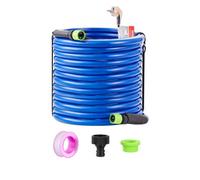 VEVOR Tubo Acqua Riscaldata 30,5 m per Camper, Tubo Acqua Potabile Riscaldato Antigelo fino a -42,7°C, Autoregolante Automatica, ID 158 mm con Set Raccordi Collegamento Rapido, Senza Piombo e BPA
