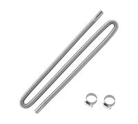 VEVOR Tubo Flessibile di Scarico per Riscaldatore Diesel in Acciaio Inossidabile da 198 cm, Connettore per Uscita d'Aria da Parcheggio da 2 kW/5 kW/8 kW con 2 Fascette Stringitubo per Manutenzione