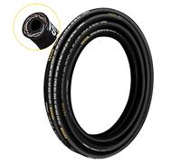 VEVOR Tubo idraulico 3/4 pollici x 50 piedi, Tubo idraulico a spirale 3120 PSI, Tubo idraulico in gomma con 2 trecce in filo di acciaio ad alta resistenza, Tubo idraulico sfuso da -20 ℃ a 140 ℃