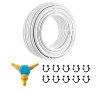 VEVOR Tubo PEX-AL-PEX in Composito Alluminio-Plastica per Riscaldamento a Pavimento, Rotolo 50 m, Φ20 mm Spessore 2 mm, Barriera all'Ossigeno per Liquido Gas Acqua Calda Fredda
