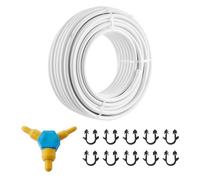 VEVOR Tubo PEX-AL-PEX in Composito Alluminio-Plastica per Riscaldamento a Pavimento, Rotolo 50 m, Φ20 mm Spessore 2 mm, Barriera all'Ossigeno per Liquido Gas Acqua Calda Fredda