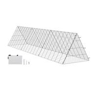 VEVOR Tunnel per Polli 300 x 71 x 61,5 cm (L x P x A) Recinto per Pollai Portatili per Facile Installazione all'Esterno, Tunnel per Polli Portatili da Cortile, Adatto per Polli, Anatre, Conigli, Nero
