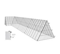 VEVOR Tunnel per Polli 400 x 100 x 61,5 cm (L x P x A) Recinto per Pollai con Telai Angolari, Tunnel per Polli da Cortile, Tunnel per Polli Portatili per Esterno, Adatto per Polli, Anatre, Conigli