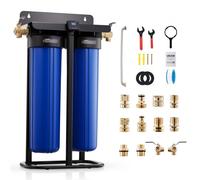 VEVOR Unità Demineralizzatore d'Acqua per Risciacquo Veicoli, Sistema di Deionizzazione d'Acqua per Pulizia Camper Valvola Deviatrice Tester TDS Pressione Ingresso 3-8,6 MPa Temperatura Lavoro 4-44 °C