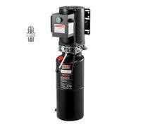 VEVOR Unità di Potenza per Pompa Idraulica, Unità Idraulica a Semplice Effetto da 10 L, Portata Olio 6,3 L/min, Pressione di Scarico Massima 22 MPa per Autocarri con Cassone Ribaltabile, Nero