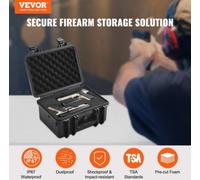 VEVOR Valigetta Custodia per Armi Pistola con Serratura Per 2 Pistole IP67