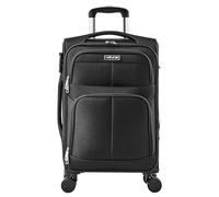VEVOR Valigia da Viaggio a Mano Morbida Espandibile Ruote Girevoli 400 x 285 x 620 mm, Valigia in Tessuto Bagaglio a Mano con Tasca Cerniera Lucchetto TSA, Bagaglio Nero