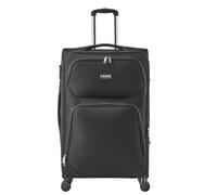 VEVOR Valigia da Viaggio a Mano Morbida Espandibile Ruote Girevoli 505 x 340 x 820 mm, Valigia in Tessuto Bagaglio a Mano con Tasca Cerniera Lucchetto TSA, Bagaglio Nero