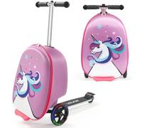 VEVOR Valigia per Monopattino da Viaggio 32,5 x 28,9 x 52,1 cm, Trolley per Scooter Carico max. 50 kg, Valigia per Scooter Impugnatura Antiscivolo in TPR, Monopattino Valigia Pieghevole, Viola