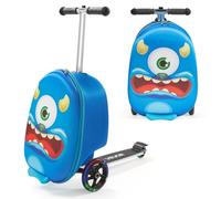 VEVOR Valigia per Monopattino da Viaggio 32,5 x 28,9 x 52,1 cm, Trolley per Scooter Carico max. 50 kg, Valigia per Scooter Impugnatura Antiscivolo in TPR, Monopattino Valigia Pieghevole, Blu