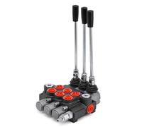 VEVOR Valvola di Controllo Direzionale Idraulica a 3 Bobine 11gpm 40 L Cilindro a Doppio Effetto