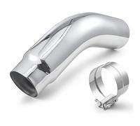 VEVOR Valvola di Scarico Automatica con Pezzo Angolato, Ingresso 127 mm, Uscita 152 mm, Lunghezza Totale 584 mm, Terminale di Scarico Curvo Verso il Basso con Morsetto per Camion, Superficie Cromata