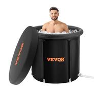 VEVOR Vasca da Bagno di Ghiaccio Lunga 90 cm Vasca per Immersione per Terapia 370 L con Copertura, Barile di Ghiaccio per Recupero, Vasca da Bagno Gonfiabile Pieghevole, Ghiaccio Domestico per Adulti