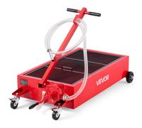 VEVOR Vaschetta di Scarico dell'Olio, capacità 75,7 L, Vaschetta di Raccolta Olio Mobile con Pompa Manuale, Tubo 2,2 m e Maniglia Pieghevole, Prova di Perdite e Resistente alla Corrosione