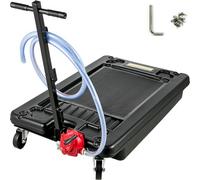 VEVOR Vaschetta di Scarico Olio Portatile con Pompa, Vaschetta di Scarico Olio 64L, Vaschetta di Scarico Olio a Basso Profilo da 17 Galloni, con Tubo da 8 Piedi, per Auto Camion SUV