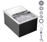 VEVOR Vaschetta Ghiaccio da Incasso 608x457x333mm in Acciaio Inox per Bevande